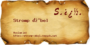 Stromp Ábel névjegykártya